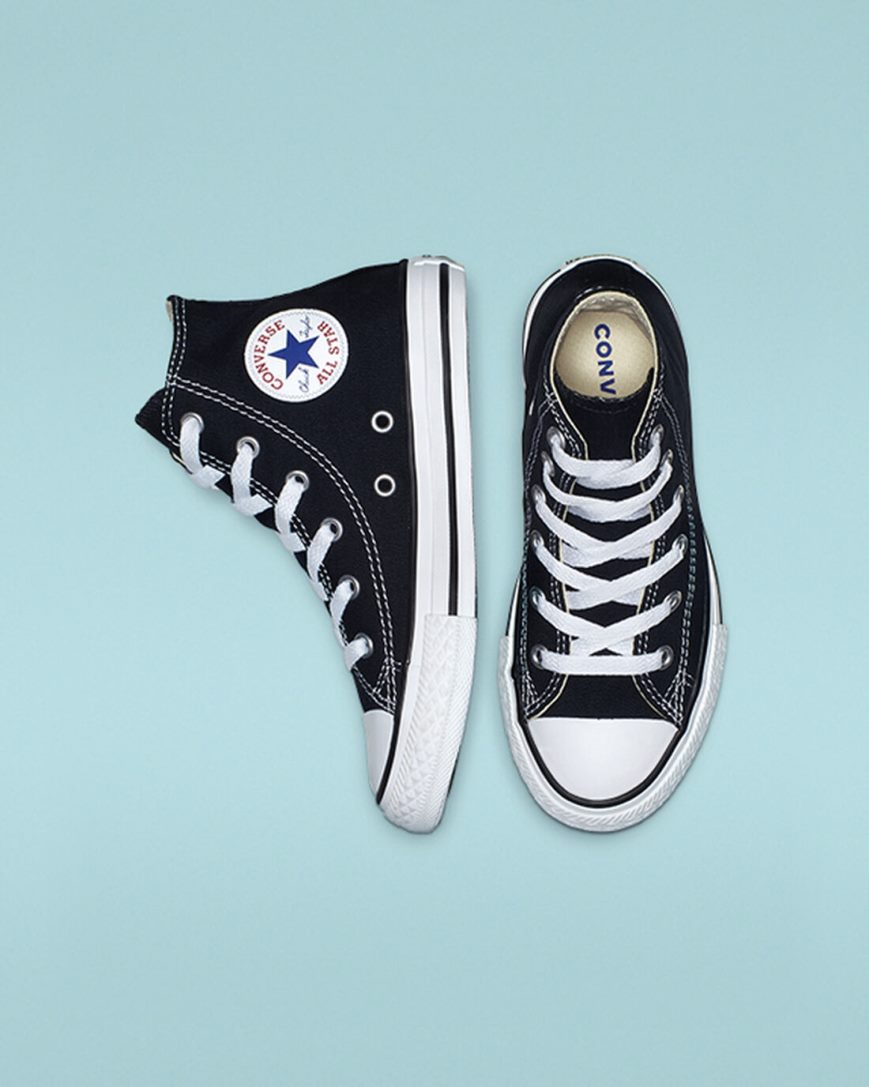 Zapatillas Altas Converse Chuck Taylor All Star Classic Niño Negras | PE 520EPW